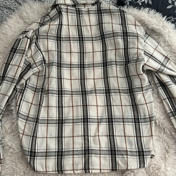White black and tan Flannel shirt - Picture 2 of 3
